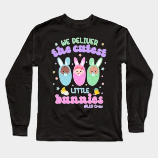 Nurse We Deliver The Bunnies Happy Easter Day Long Sleeve T-Shirt